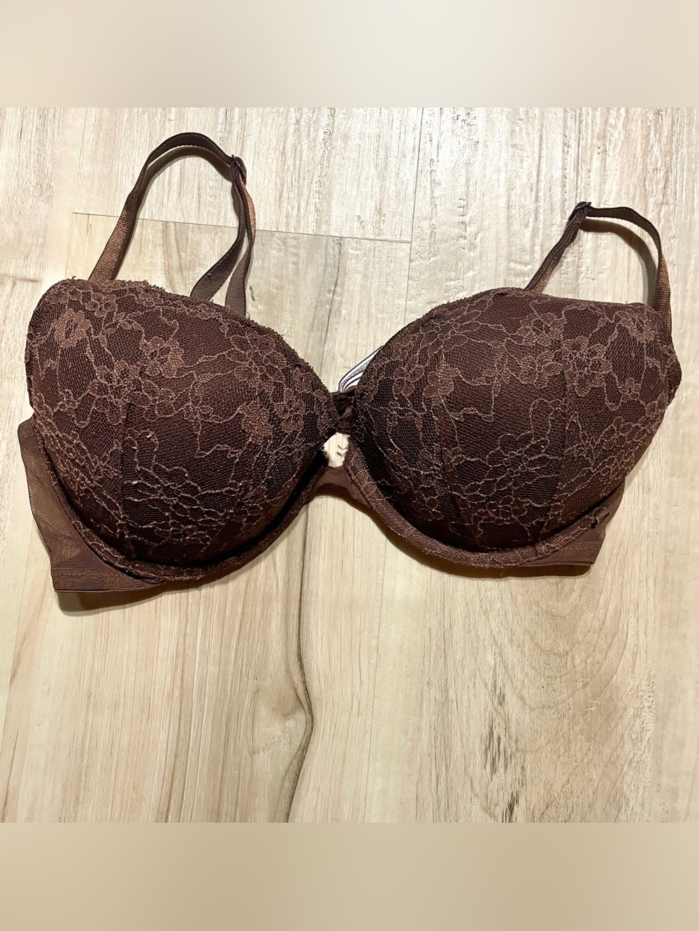 Victoria’s Secret Lace Push-Up Bra set - Teal, Brown, Red, all size 36C - Picture 9 of 14